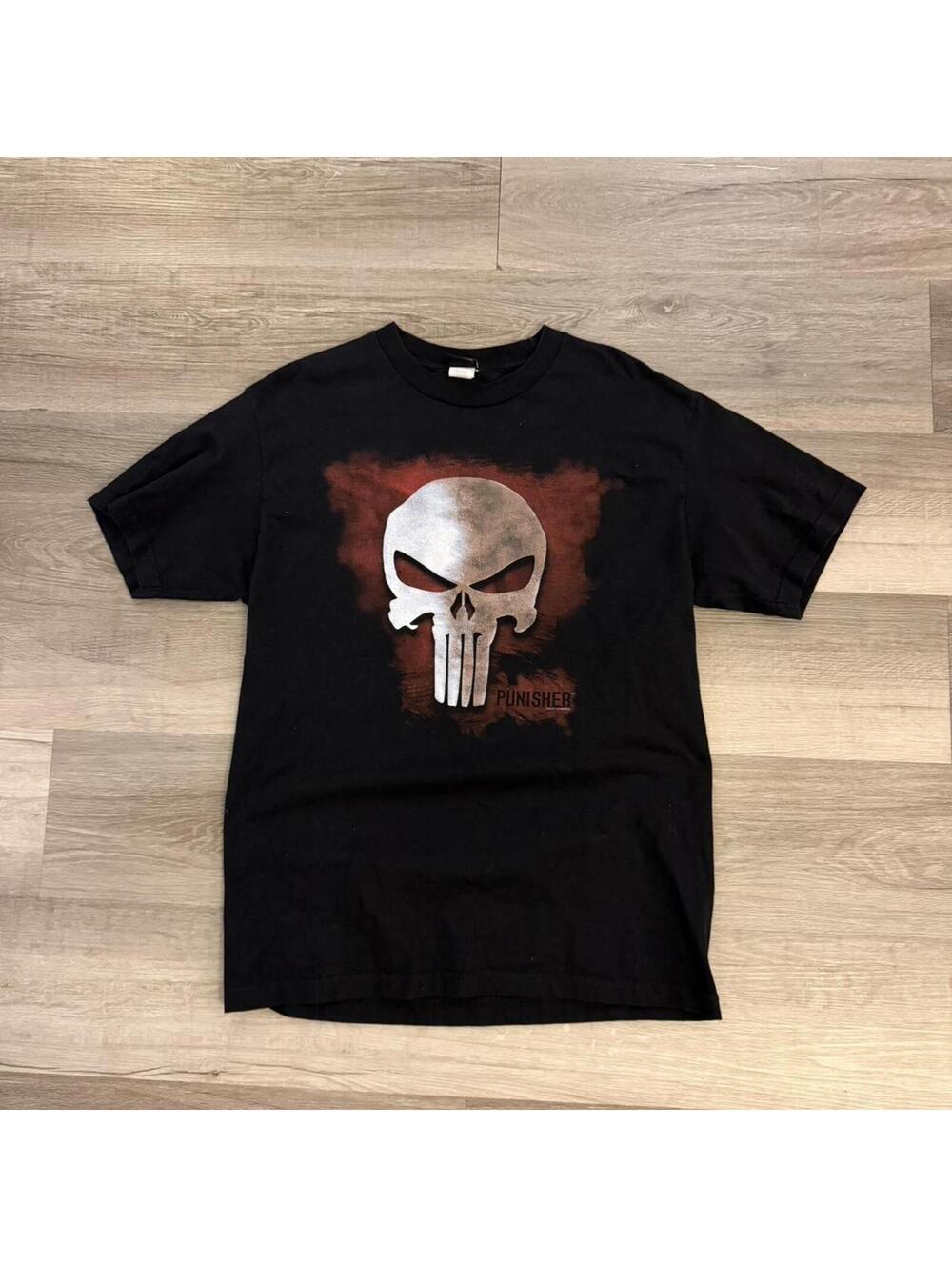 Vintage 2004 The Punisher Large black cotton t-shirt #marvel #superhero